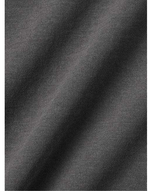 Incotex Zanone schmal geschnittenes Polohemd aus IceCotton-Baumwoll-Jersey in Gray für Herren