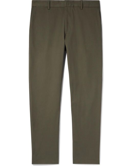 Paul Smith Green Tapered Organic Cotton-blend Twill Chinos for men