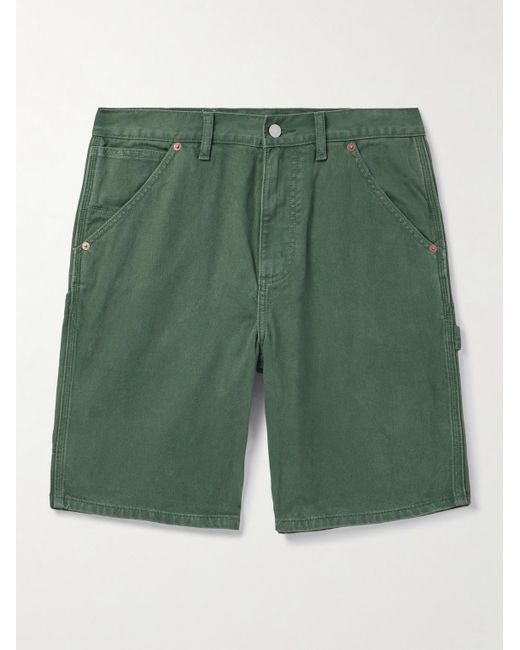 Thisisneverthat Green Carpenter Straight-leg Denim Shorts for men