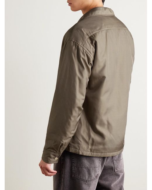 Visvim Multicolor Keesey Convertible-Collar Padded Silk-Twill Shirt Jacket for men