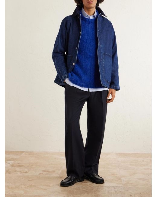 Gabriela Hearst Blue Lawrence Welfat Cashmere Sweater for men