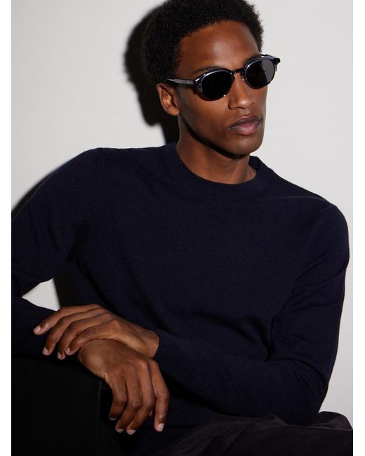 Dior Blue Dioribbon R1I Geometric Acetate Sunglasses for men