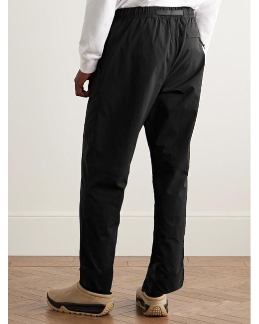 Nike ACG gerade geschnittene Hose aus Shell mit Logostickerei und Gürtel in Black für Herren