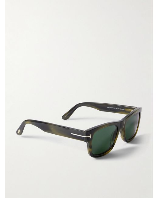 Tom Ford Green Smith Square-frame Tortoiseshell Acetate Sunglasses for men