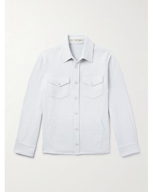 God's True Cashmere White Explorer Cashmere And Cotton-Blend Twill Jacket for men