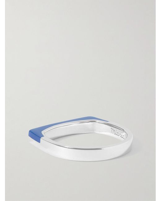 Miansai Blue Silas Lapis Lazuli Ring for men