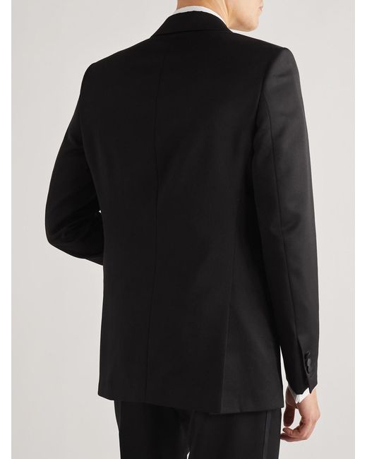 Favourbrook Black Hampton Wool Tuxedo Jacket for men