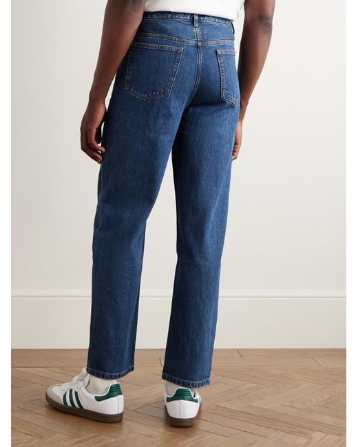 A.P.C. Blue Martin Straight-Leg Organic Jeans for men
