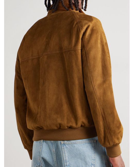 Valentino Garavani Brown Suede Jacket for men
