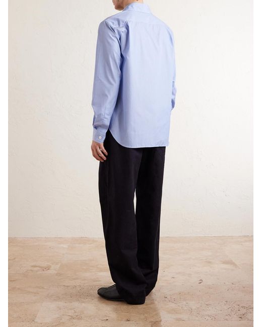 Margaret Howell Blue Cotton-poplin Shirt for men