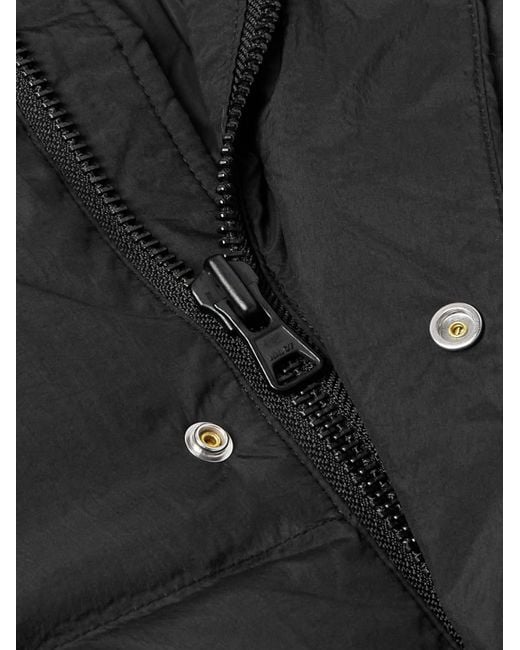 NN07 Black Matthew 8245 Quilted Padded Recycled-shell Hooded Jacket for men