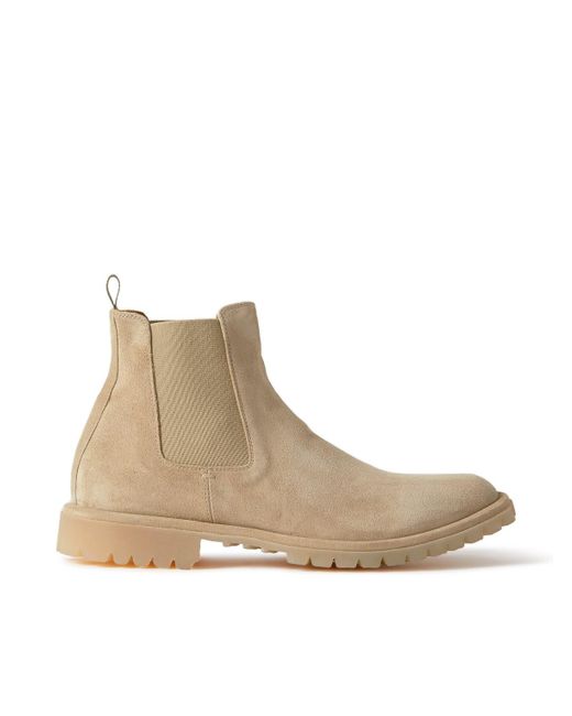 Officine Creative Natural Spectacular Suede Chelsea Boots for men