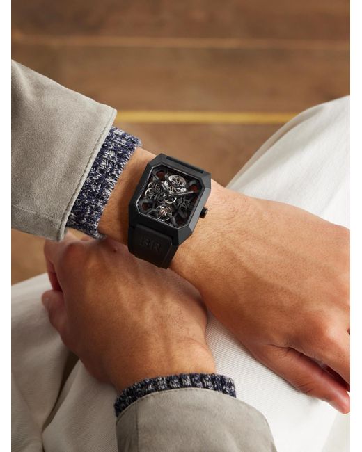 Bell & Ross Black Br 03 Cyber Limited Edition Automatic 42Mm Ceramic And Rubber Watch, Ref. No. Br03-Cyber-Ce for men