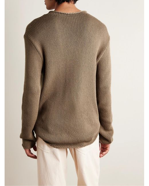 The Row Natural Anteo Cotton And Cashmere-blend Sweater for men