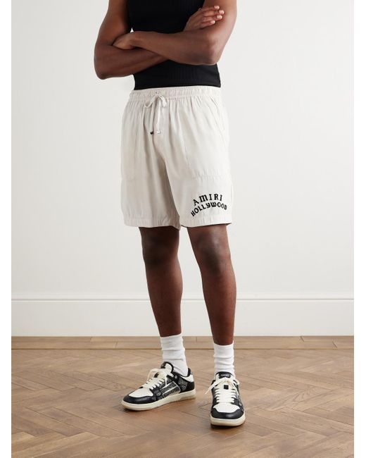 Shorts A Gamba Dritta di Amiri in Natural da Uomo