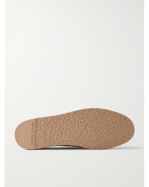 Brunello Cucinelli Brown Suede Espadrilles for men