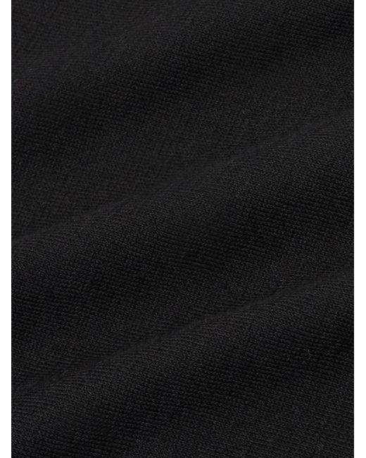 Jil Sander Black Cotton Sweater for men