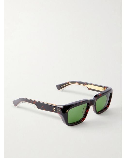Jacques Marie Mage Green Walker Squared-frame Acetate Sunglasses for men