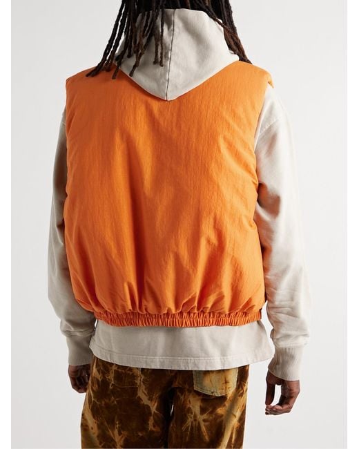 Acne Orange Osal Padded Nylon And Lyocell-Blend Gilet for men
