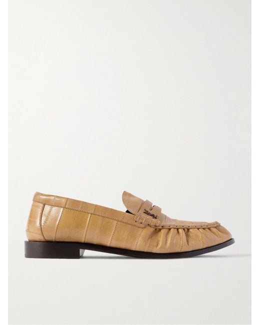 Mocassini di Saint Laurent in Natural da Uomo