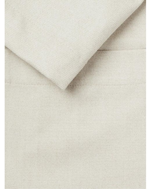 STÒFFA Natural Double-Breasted Wool Blazer for men