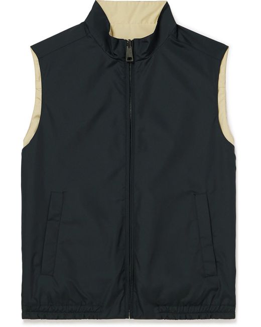 Canali Blue Shell Gilet for men