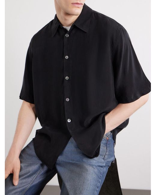 Our Legacy Black Beyond Satin Shirt for men