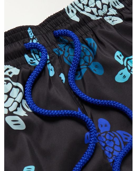 Vilebrequin Blue Mahina Straight-Leg Mid-Length Recycled Swim Shorts for men