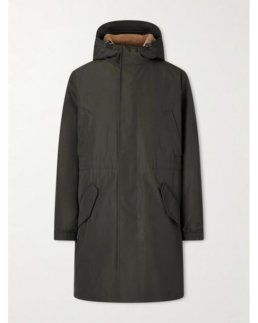 Loro Piana Gray Zermatt Padded Shell Hooded Parka for men