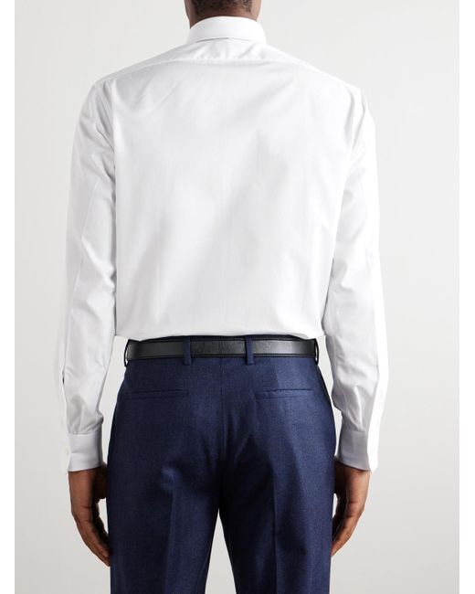 Charvet White Cotton Shirt for men