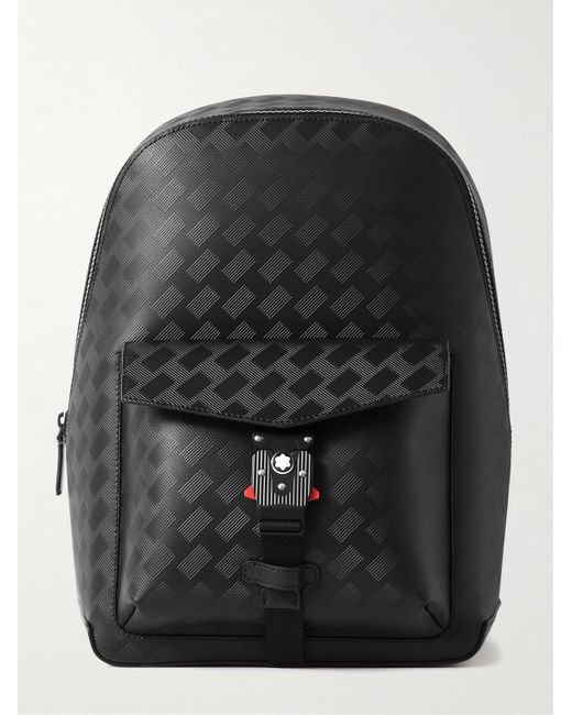 Montblanc Black Extreme 3.0 Cross-grain Leather Backpack for men