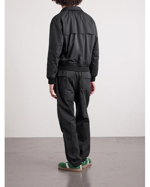 Tom Ford Black Shell Blouson Jacket for men