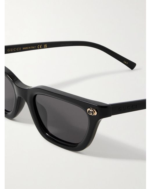 Gucci Sonnenbrille mit Cat-Eye-Rahmen aus Azetat in Black für Herren
