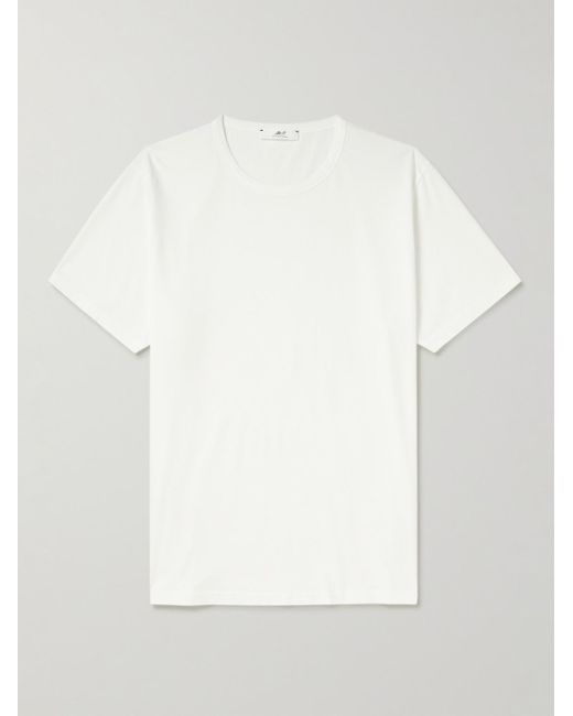 Mr P. White Cotton-Jersey T-Shirt for men