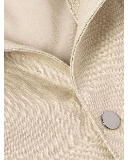 STÒFFA Natural Linen-twill Blouson Jacket for men