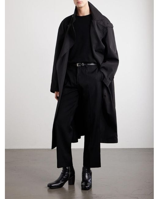 Enfants Riches Deprimes Black Henri's Everyday Straight-Leg Virgin Wool-Twill Trousers for men