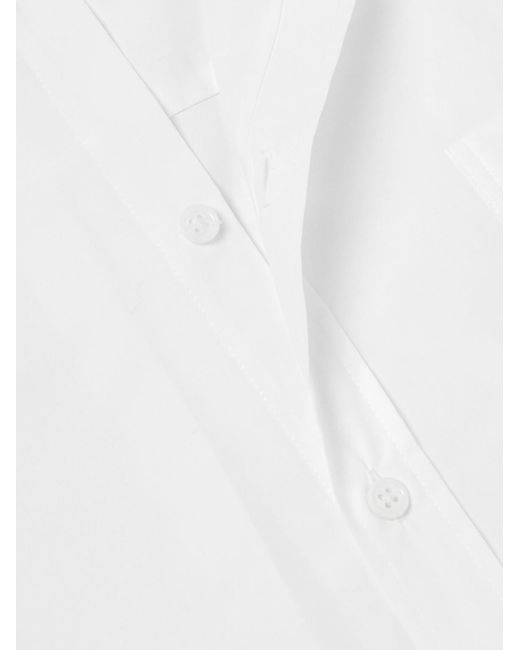 Frankie Shop White Matthias Oversized Cotton-poplin Shirt for men
