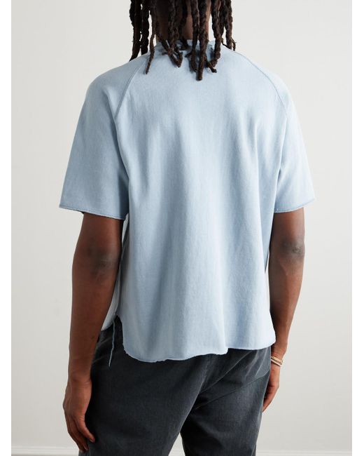 Remi Relief Blue Lafayette Cotton-Jersey T-Shirt for men