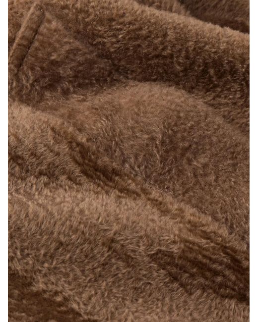 Loewe Brown Belted Shearling Coat for men