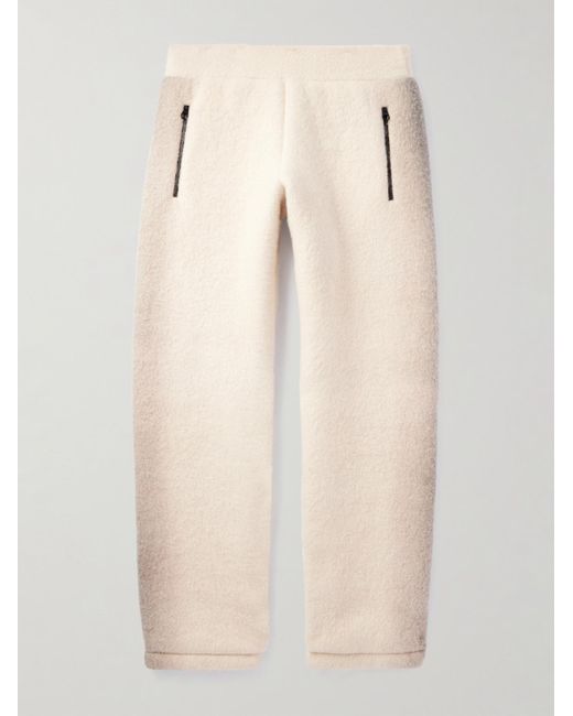 Loro Piana Natural Straight-leg Dégradé Cashmere-fleece Sweatpants for men