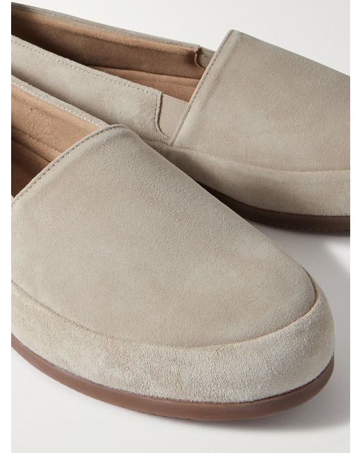 Mulo White Suede Loafers for men