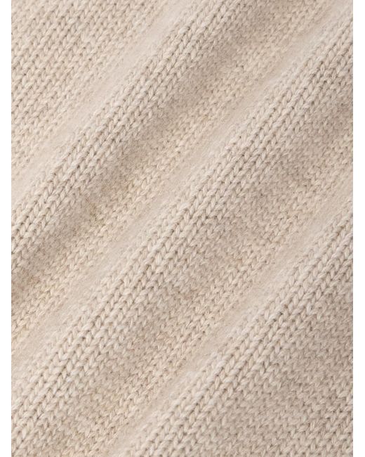 Fedeli Natural Onda Wool And Cashmere-Blend Rollneck Sweater for men