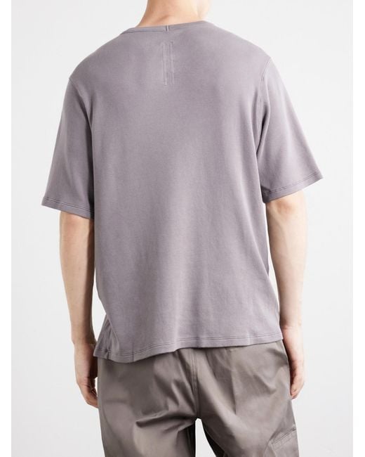 Rick Owens Purple Brad Cotton-Jersey T-Shirt for men