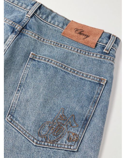 CHERRY LA Blue Straight-leg Jeans for men