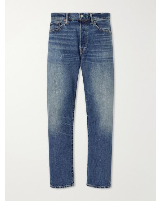 Polo Ralph Lauren Blue Straight-leg Distressed Jeans for men