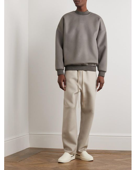 Fear Of God Gray Eternal Brushed Wool And Cashmere-Blend Sweater for men