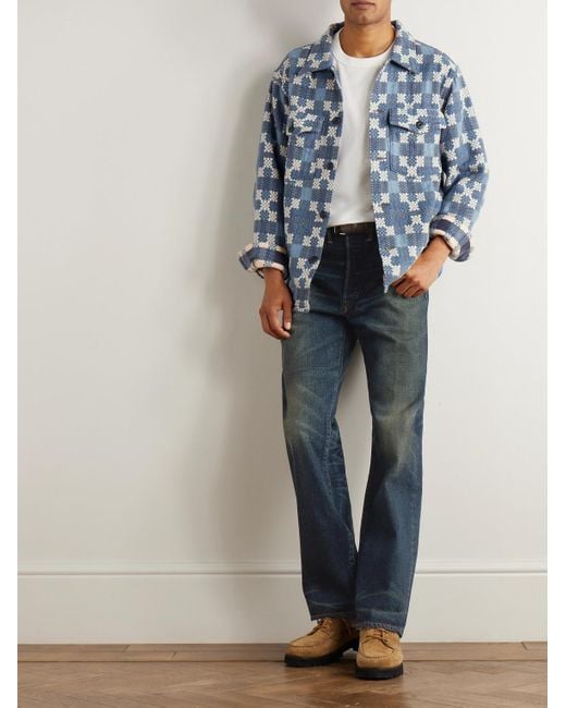 Jeans A Gamba Dritta di RRL in Blue da Uomo