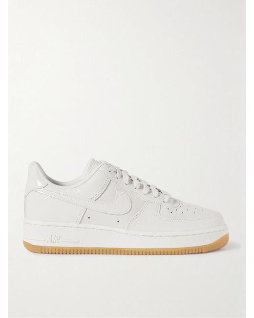 Nike White Air Force 1 '07 Lx Croc-effect Leather Sneakers for men