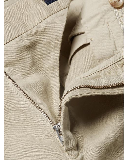 Slowear Natural Slim-Fit Linen And Cotton-Blend Shorts for men