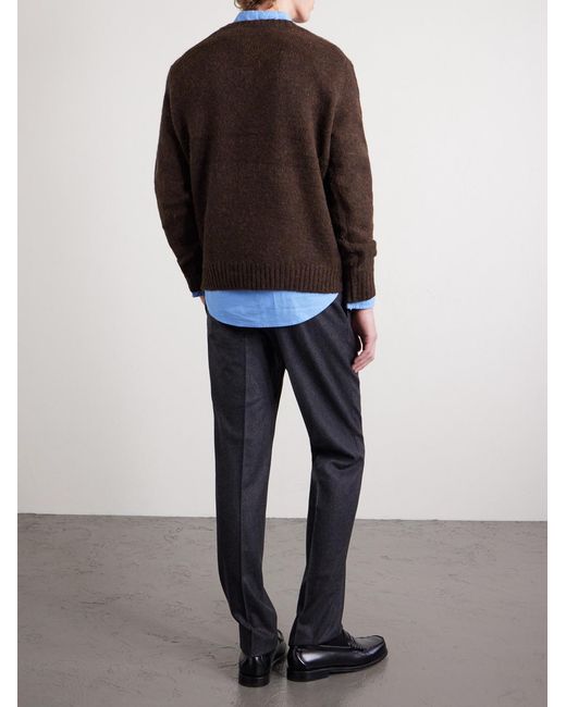 Polo Ralph Lauren Brown Knitted Sweater for men